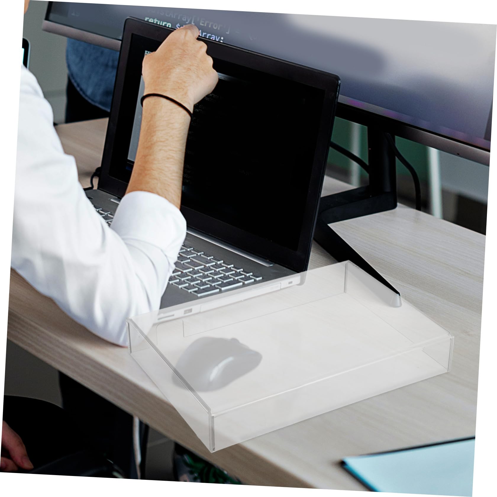 OSALADI Copri Tastiera in Acrilico Trasparente Resistente All'acqua Protezione Antipolvere e Antigatto per Laptop e Gaming Laptop per Studenti