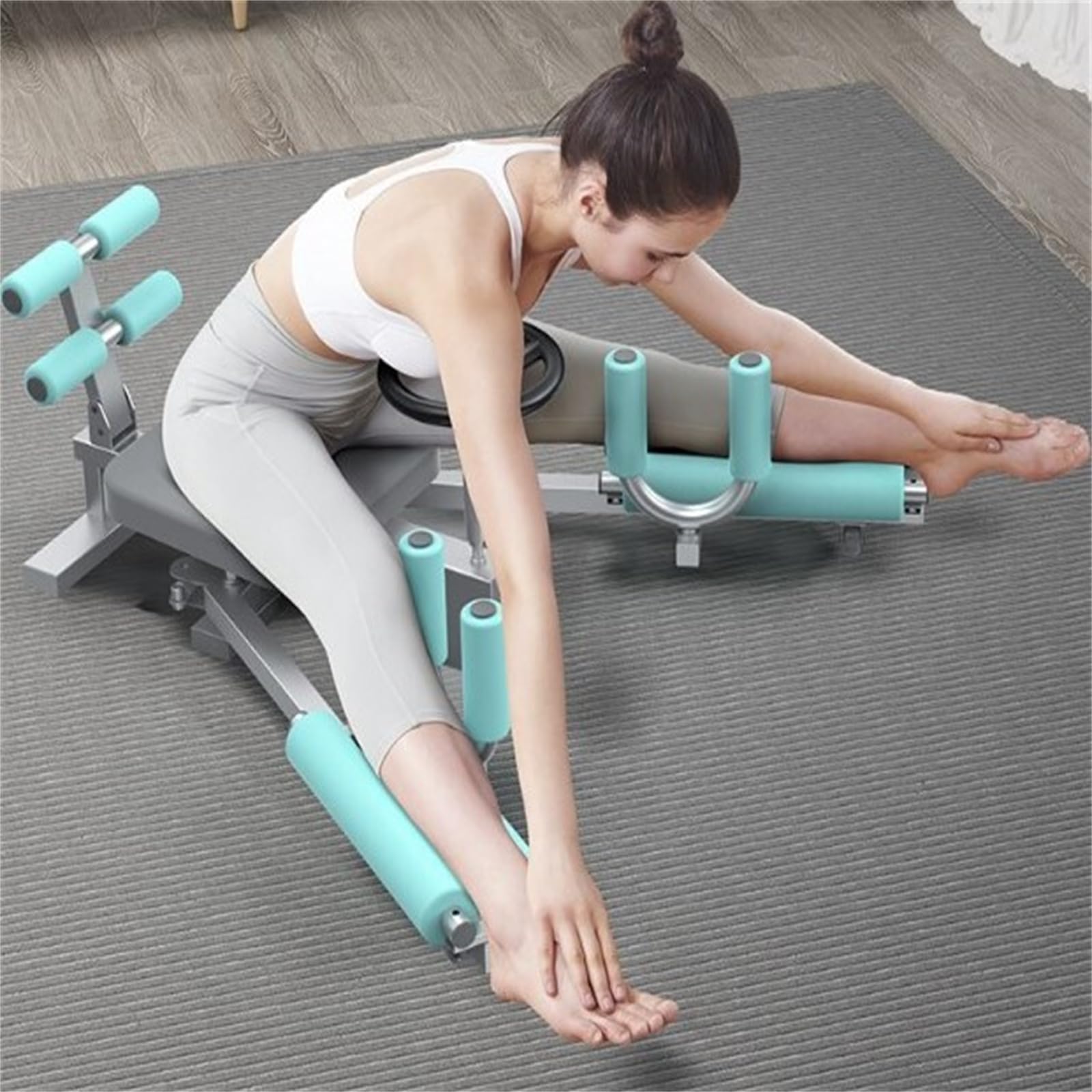 YIPONYT Leg Stretcher Heavy Duty, 330lbs Adjustable Leg Stretcher Machine for Leg Stretching - Flexibility Stretching Equipment- Ballet, Yoga, Dance, Martial Arts, MMA - Home Yoga Gym Fitness