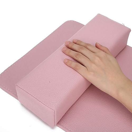 FAMKIT Almohada de mano para arte de uñas, almohada y tapete para uñas, almohada suave para salón de belleza, soporte para reposabrazos, juego de