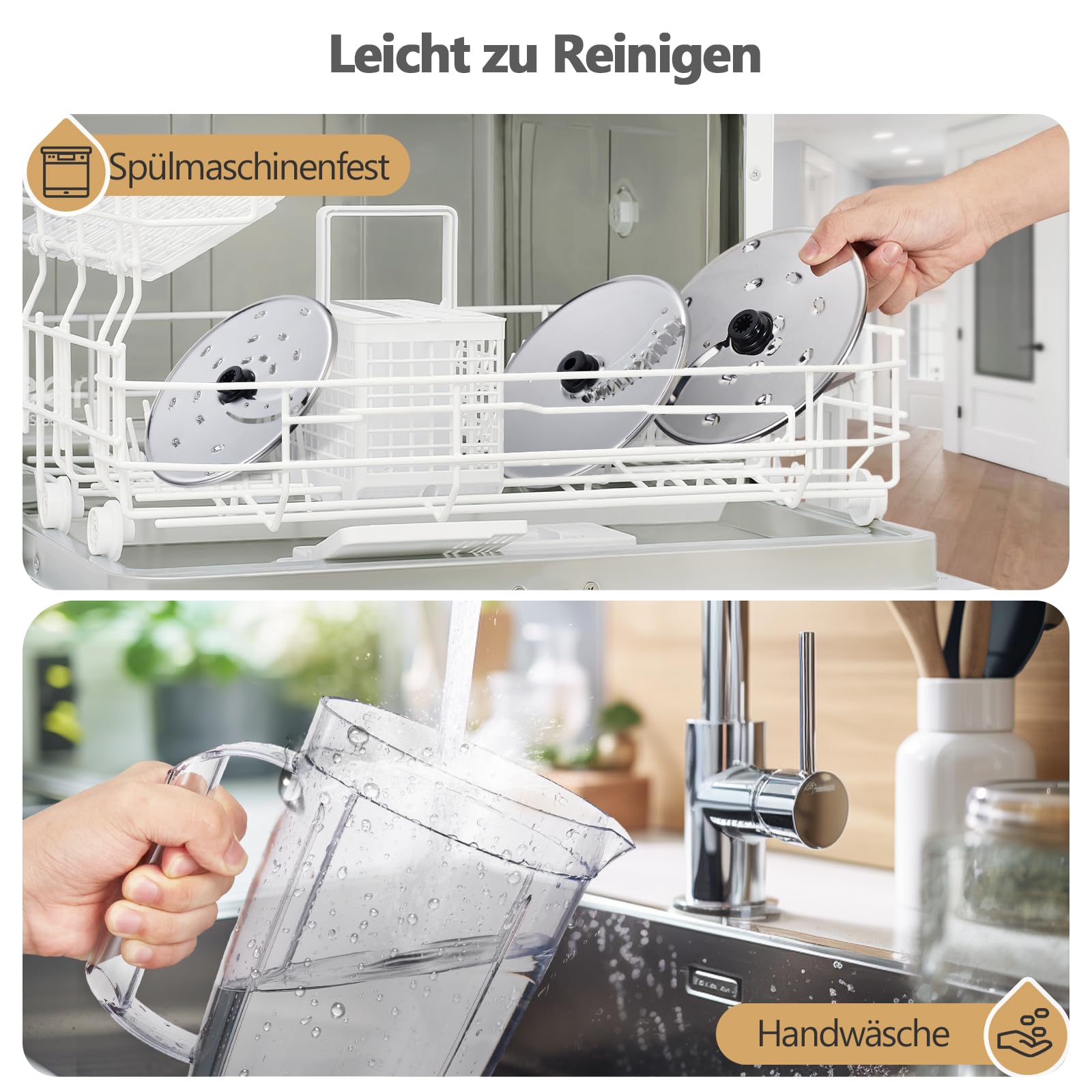 YASHE Multifunktionale Küchenmaschine, 11-in-1 Blender, Mixer, Zerkleinerer, Entsafter und Teigmaschine mit 2,5L Schüssel & 1,5L Mixbehälter, 1300W, 3-Gang, Pulsfunktion, Sicherheitsverriegelung