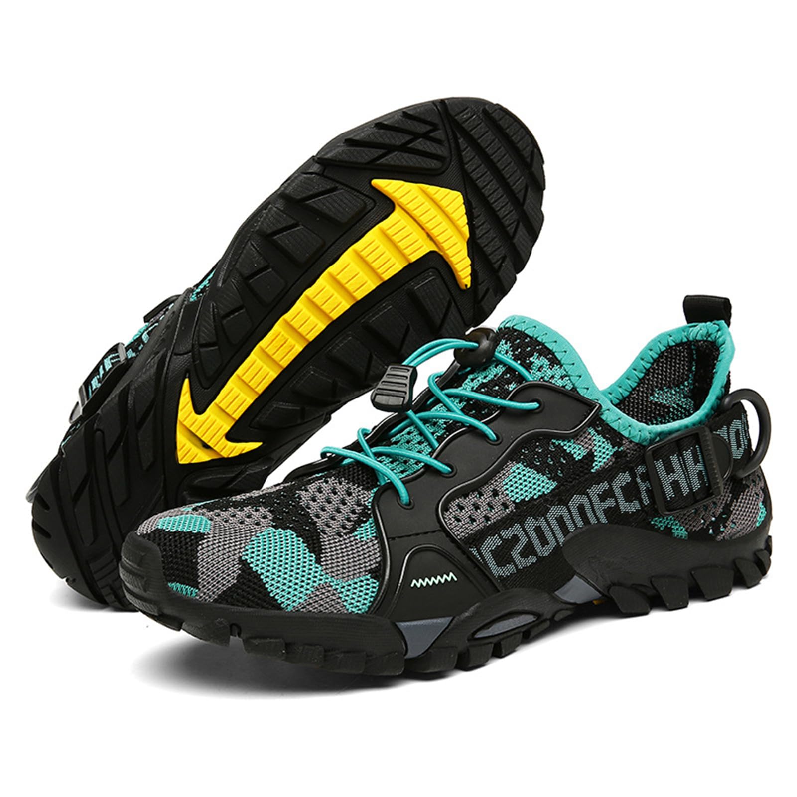 Fansu Zapatos de Agua Hombre Mujer, Camuflaje Barefoot Escarpines Deportes Acuáticos Secado Rápido para Adulto, Zapatos de Playa Ligeros Antideslizante Calzado