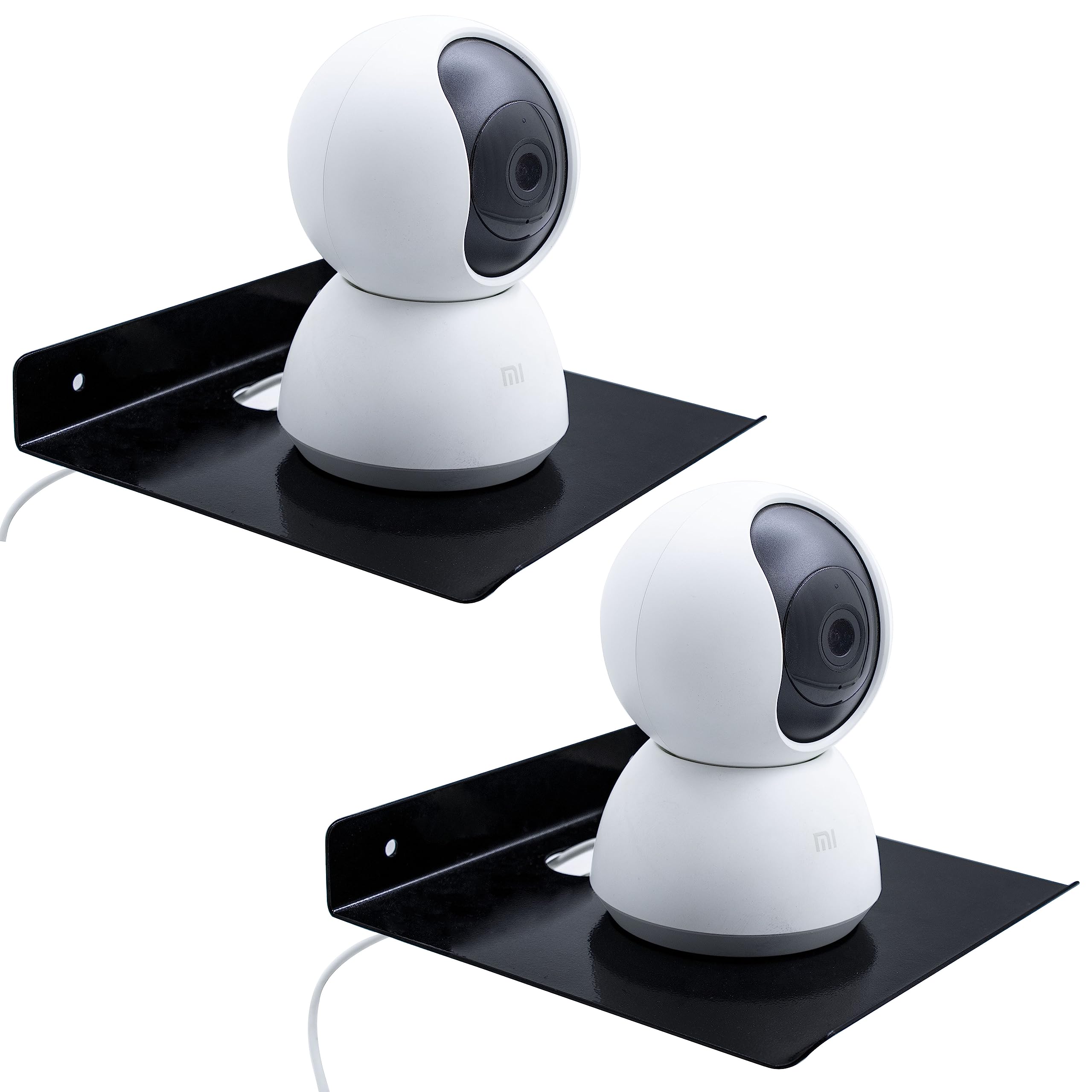 Spillbox Wall Mounted Floating Shelf|Shelves|Stand|Rack|Holder Wi-fi Camera|Bluetooth Speaker|Planters|Collectibles Display| Webcam|Mesh Route|Access Hole for Cable Cords (15cm*14.5cm) - Pack 2 (B0CBVFVMT3) Amazon Price History, Amazon Price Tracker