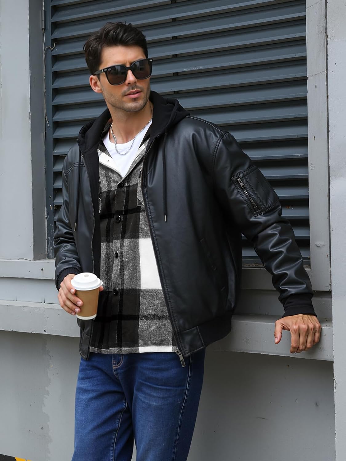 Mens Plaid Shirt Long Sleeve Button Down Shirt Casual Cotton Fashion Lightweight Shirts with Pockets - Image 5