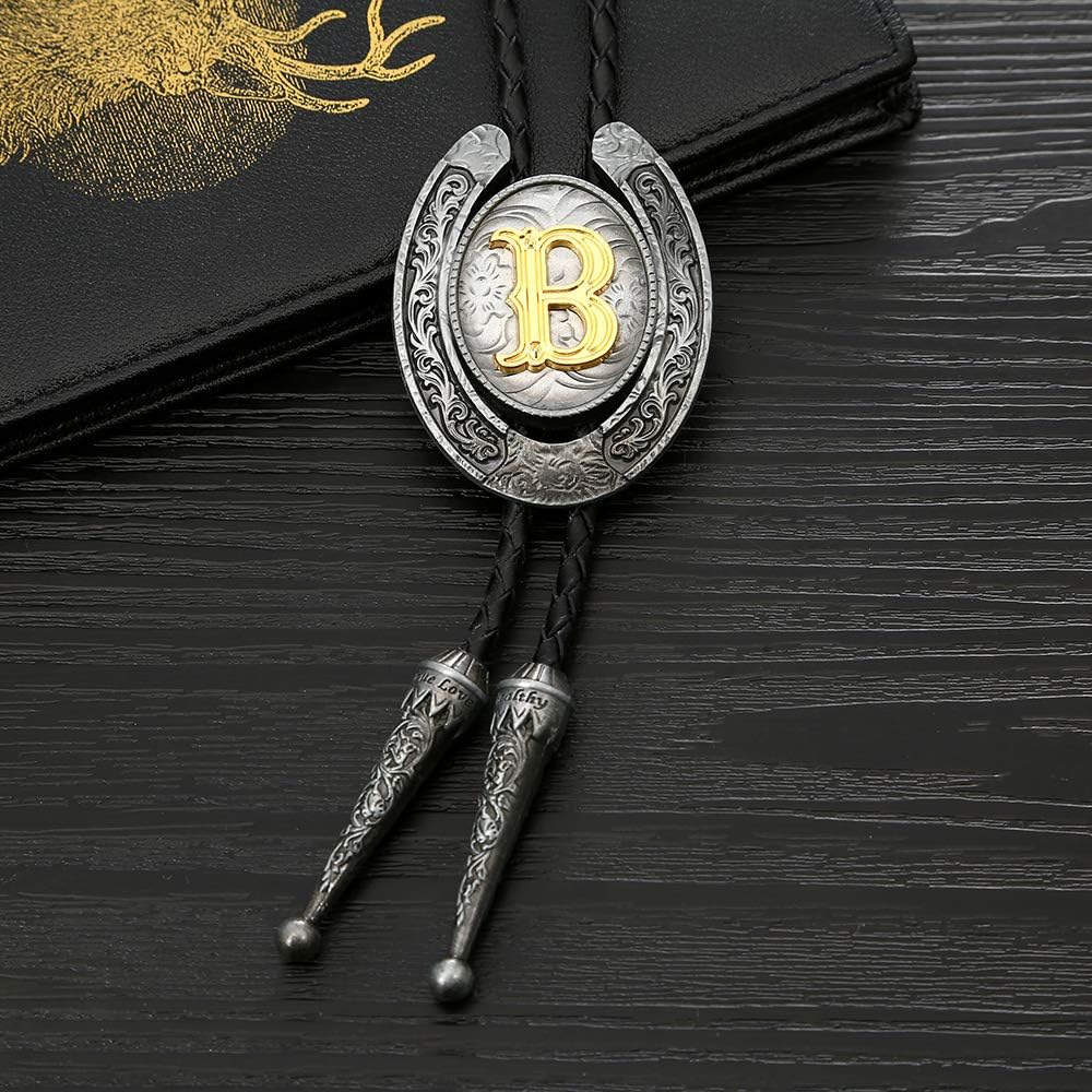 Bolo Tie with Initial Letter - Image 5