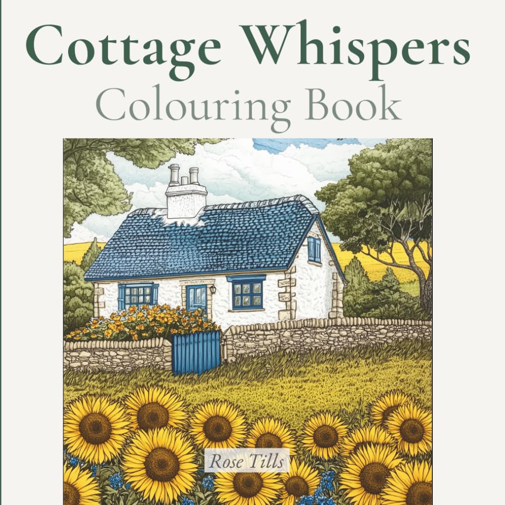 Cottage Whispers Colouring Book: Charming Cottagecore Cottages and Garden Scenes to Colour and Relax (Cottage Core Colouring Book Series)