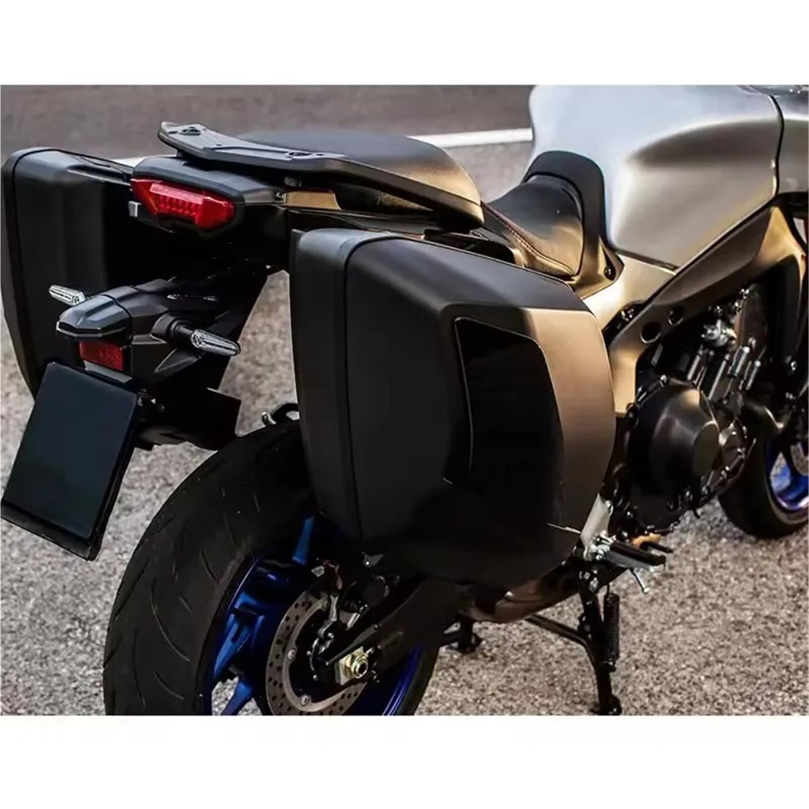Motorradtasche Für Tracer 9 GT Für Tracer 9GT 2022 2023 2024 Motorradgepäcktaschen Schwarze Erweiterbare Innentaschen Motorrad Gepäckträgertaschen(Blue)
