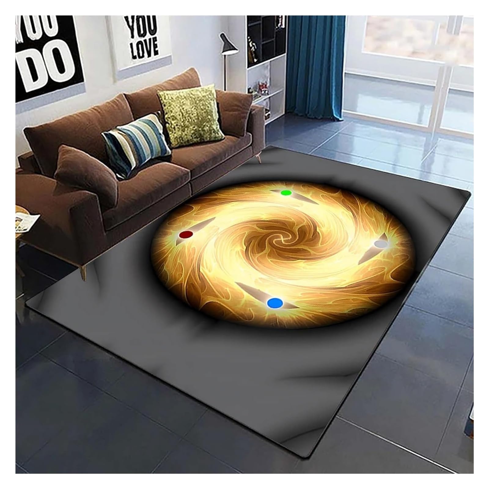 Tapis Tai Chi antidérapant pour éviter les glissades et décorer le salon avec style