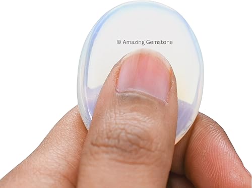 Vista 116 de Cristales de piedra de preocupación de cuarzo rosa y piedras curativas, piedras de preocupación para regalos de alivio del estrés, cristal de piedra