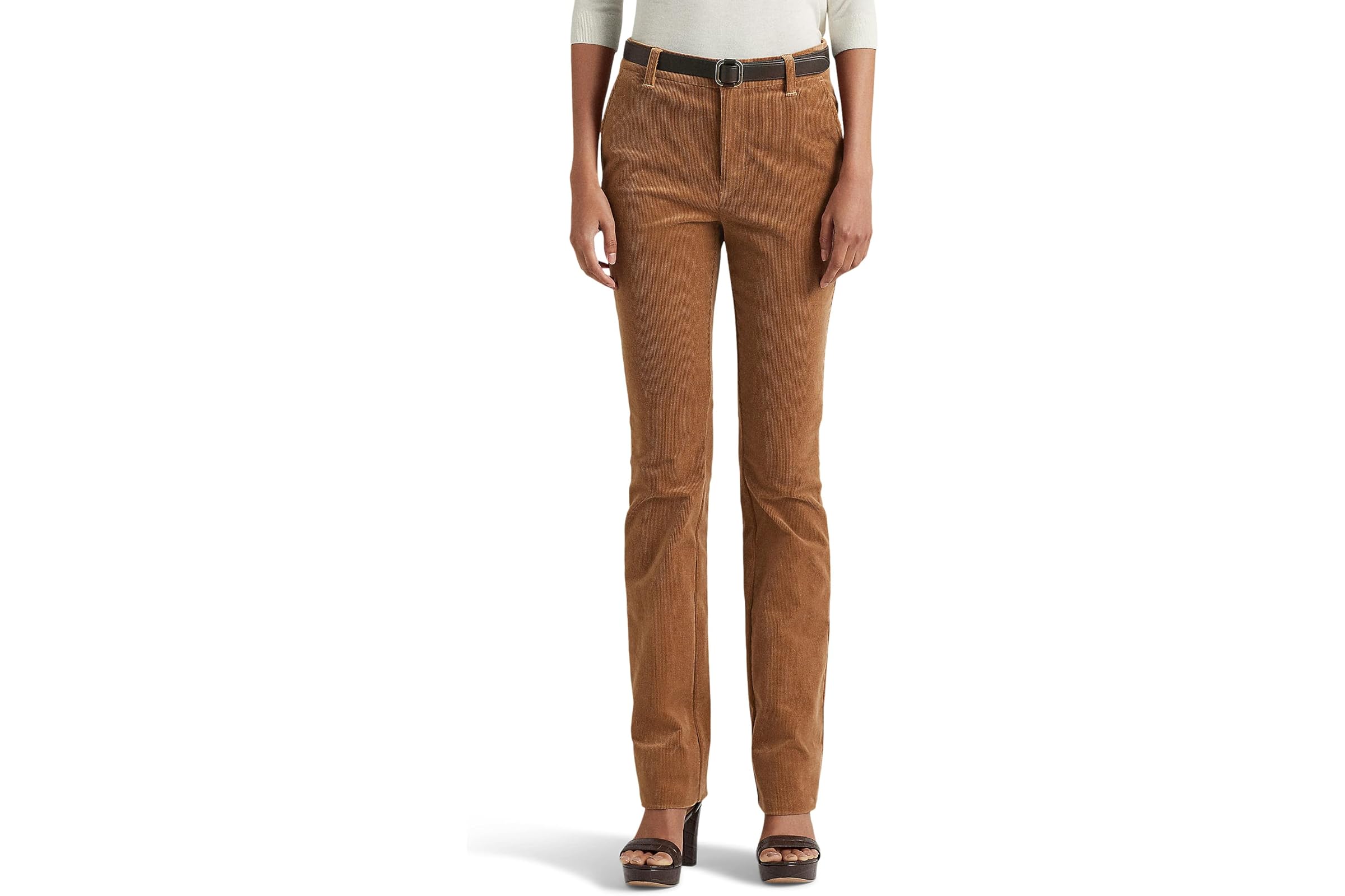 Брюки Lauren Ralph Lauren Petite Corduroy Mid-Rise Straight Pant