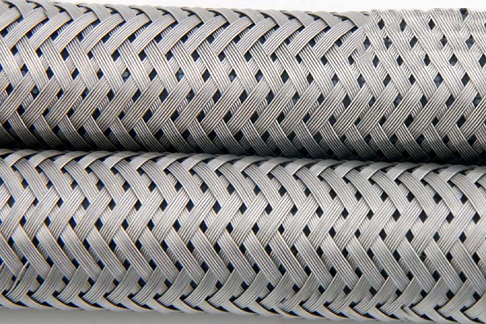 Manguera trenzada corrugada de acero inoxidable 304 calentador de agua de metal grifo de inodoro conector de manguera de entrada flexible, cabezal único de 100 CM