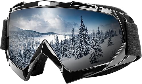 Miniatura 1 de VSIFEHSO Gafas de esquí ligeras para snowboard, con visión amplia, protección UV, compatible con casco, gafas de nieve para hombres y mujeres, gafas