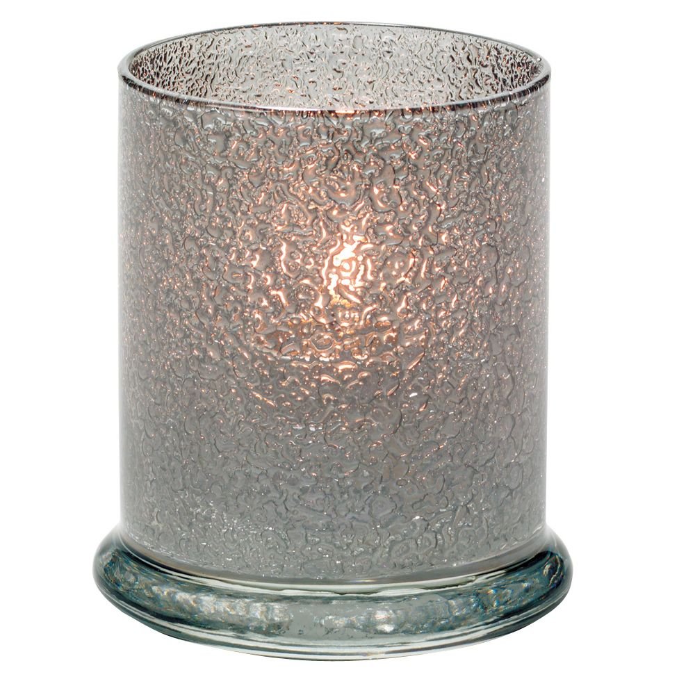 Smoke Jewel Glass Votive Column Lamp by Hollowick – Gray, Model 6147SJ