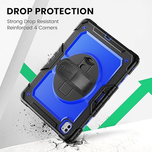 Miniatura 43 de SEYMAC Funda para iPad de 9ª/8ª/7ª generación de 10.2" 2021-2019, funda protectora resistente a prueba de golpes con protector de pantalla, soporte