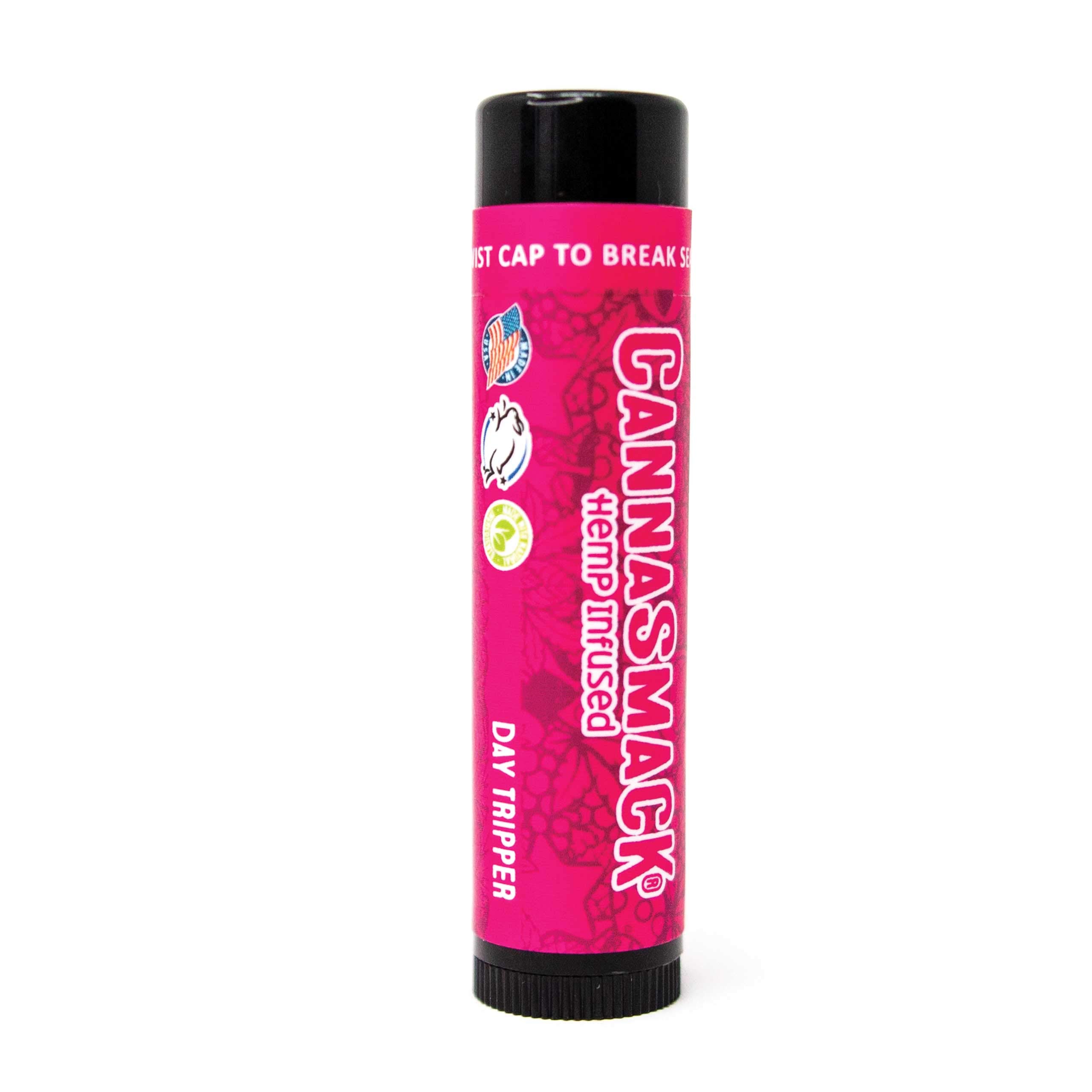 CannaSmackNatural Hemp Lip Balm - Sweet Mint Flavor - Besswax and Natural Botanical Extracs - Cooling & Moisturizing