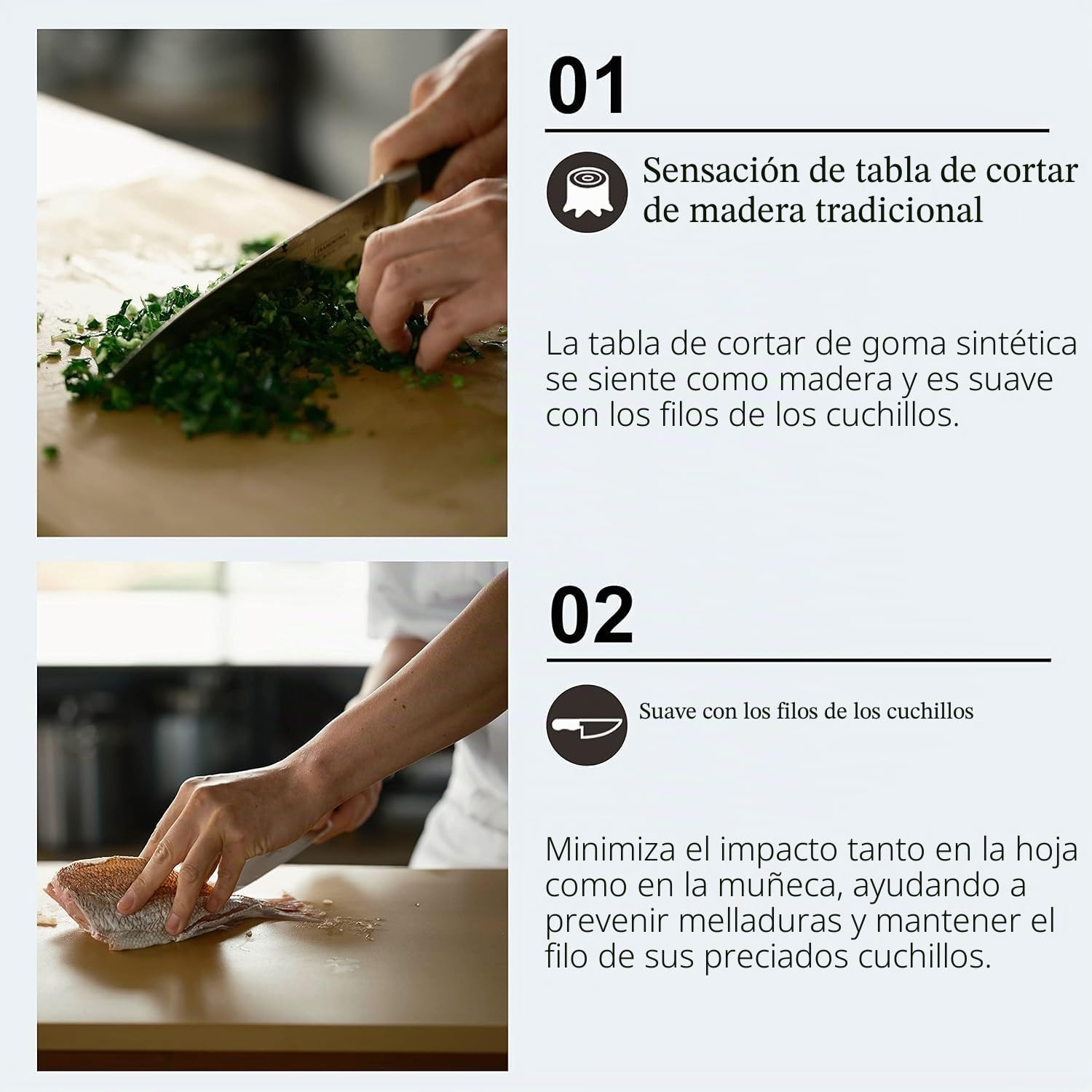Synthetic rubber cutting board Asahi Cookin cut (LL) by Asahigomu