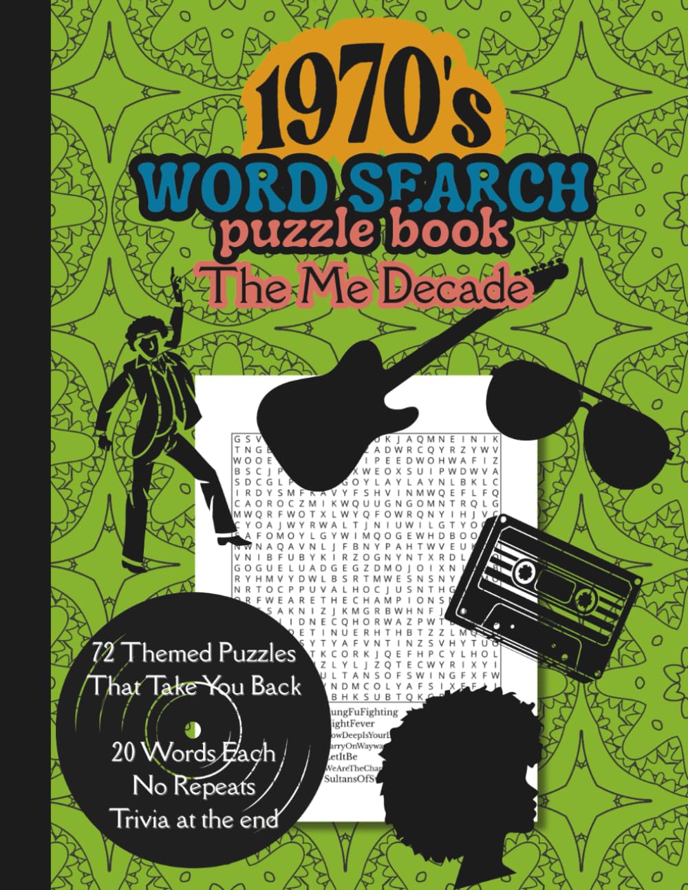 1970's Word Search Puzzle Book: The Me Decade