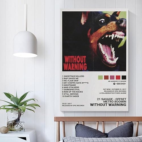 Miniatura 4 de VERMIS Póster de lienzo sin advertencia 21 salvajes, compensados y metro, pintura artística decorativa para pared, sala de estar, dormitorio,