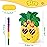 WERNNSAI Pineapple Piata - Luau Party Piata Game with Blindfold and Bat for Girls Boys Kids for Hawaiian Tropical Luau Party Supplies Summer Fruit Themed Birthday Party Decorations