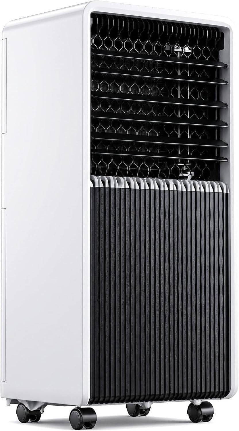 14000 BTU Mobile Klimagerät Nur Kühlung 220-240V 50Hz, Leitungs Kompressor inkl. Fensterabdichtung, Rollen, Kleiner Raum Luftkühler, A+hot & Cold 12000 Btu, A+Hot & Cold 12000 BTU
