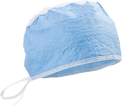 Miniatura 2 de McKesson Gorra quirúrgica, azul, gorra desechable con cierre de lazo, cubierta de cabeza para cirujanos - Talla única, 600 unidades