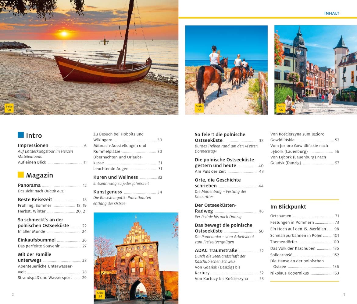 ADAC Reiseführer plus Polnische Ostseeküste: Mit Maxi-Faltkarte und praktischer Spiralbindung