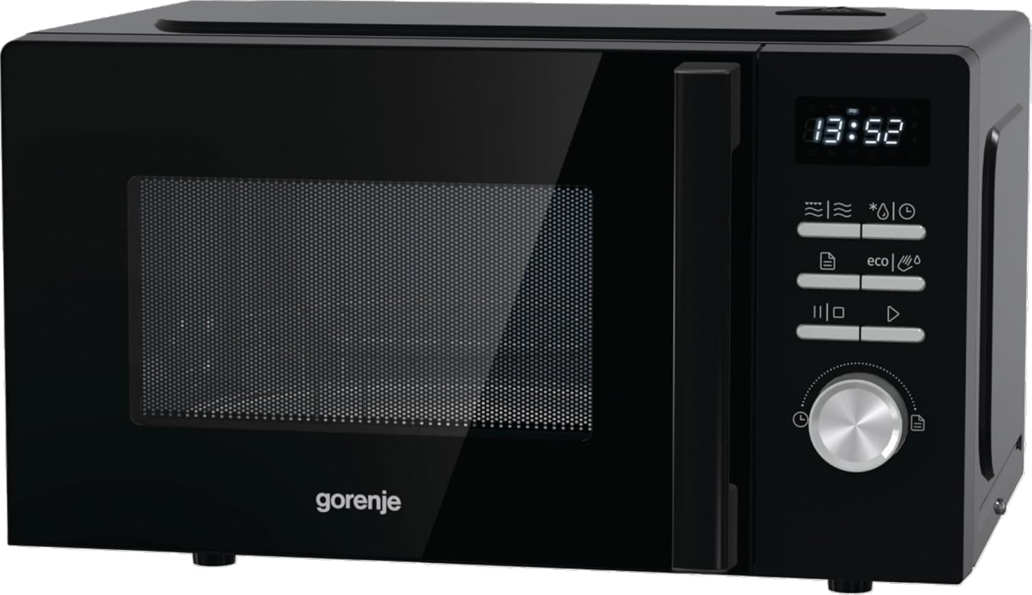 Front view of the Gorenje MO20A4BH microwave oven