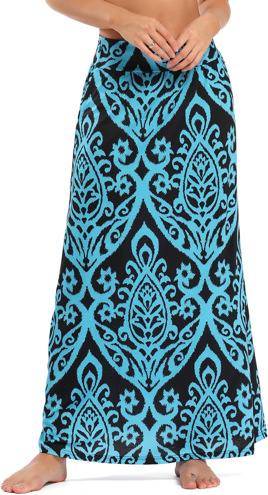 Women's Bohemian Print Long Maxi Skirt