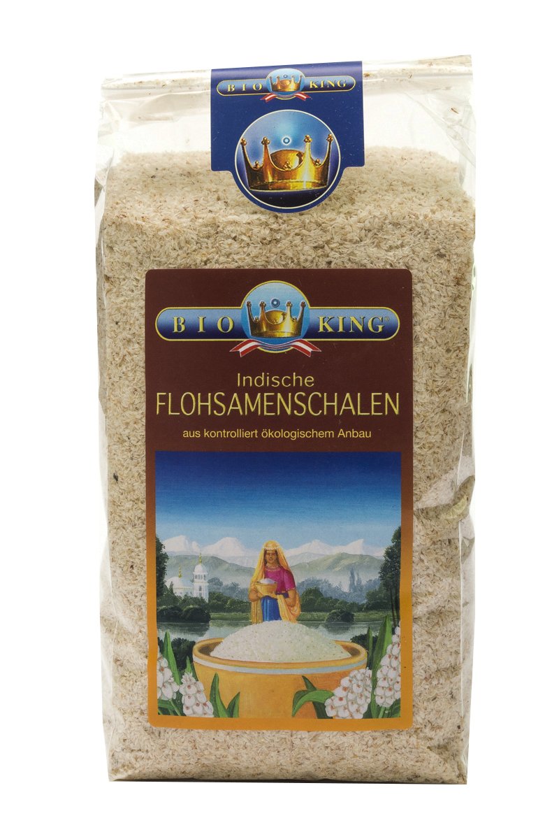BioKing 400 g de graines de psyllium issues de l'agriculture biologique contrôlée | 99 % de pureté.