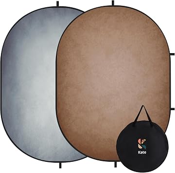 Kate Collapsible Backdrop Gray Brown Vintage Studio Background 238