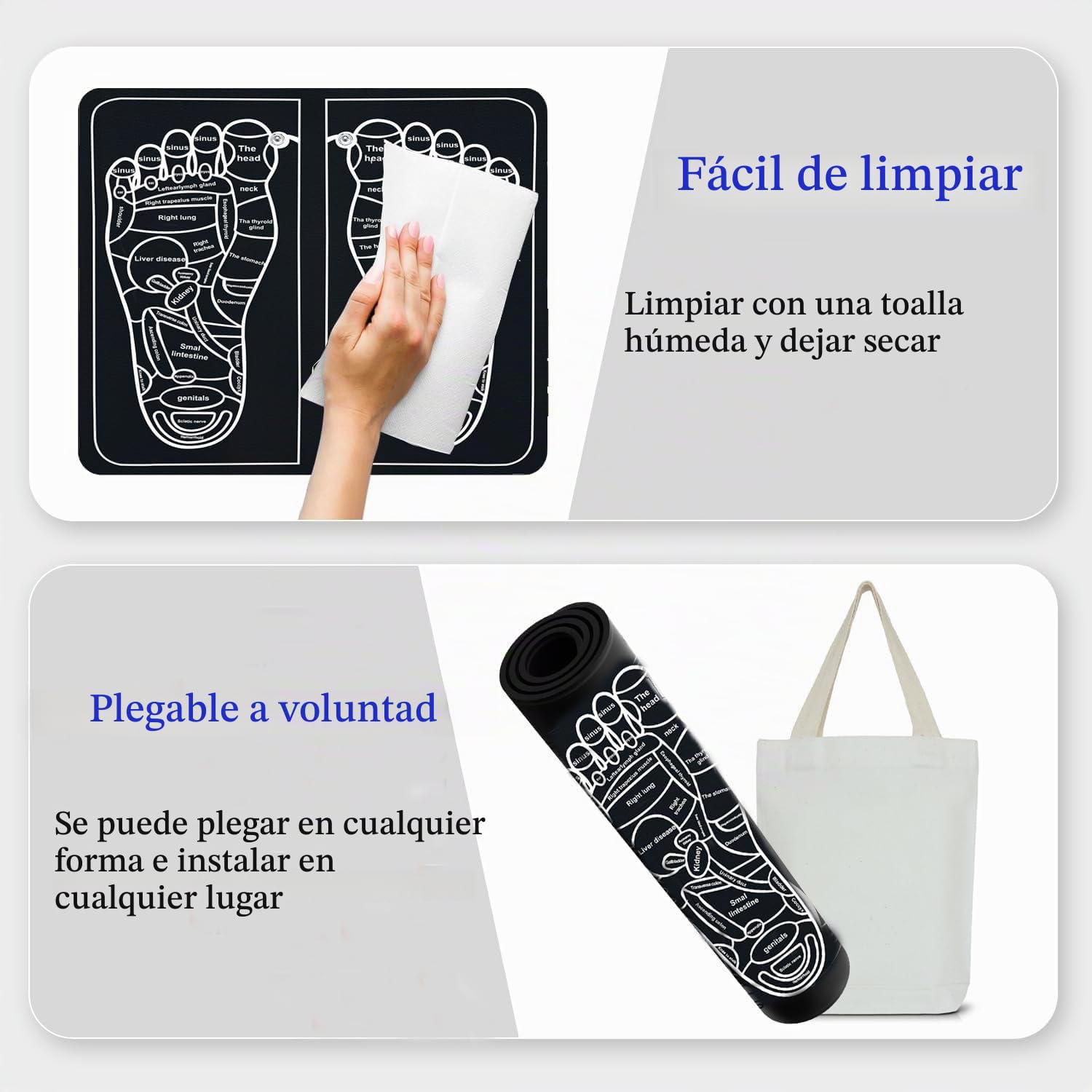 EMS masajeador de pies, masajeador de pies eléctrico portátil con 9 programas de masaje 30 niveles de intensidad, para la circulación sanguínea alivio del dolor muscular, EMS pie ma