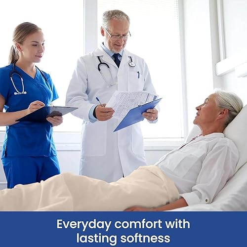 Miniatura 34 de Linteum - Manta de baño para pacientes hospitalarios mezclados de algodón textil, sábana de baño para cama, manta ligera