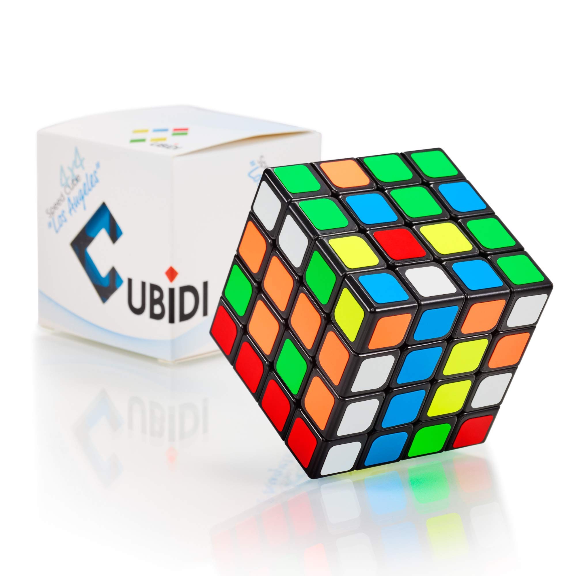 CUBIDIOriginal Rubik's Cube 4 x 4 - Type Los Angeles | Speed Cube with Optimised Rotating Properties | Magic Cube for Beginners and Advanced Users | with Glued Colour Stickers