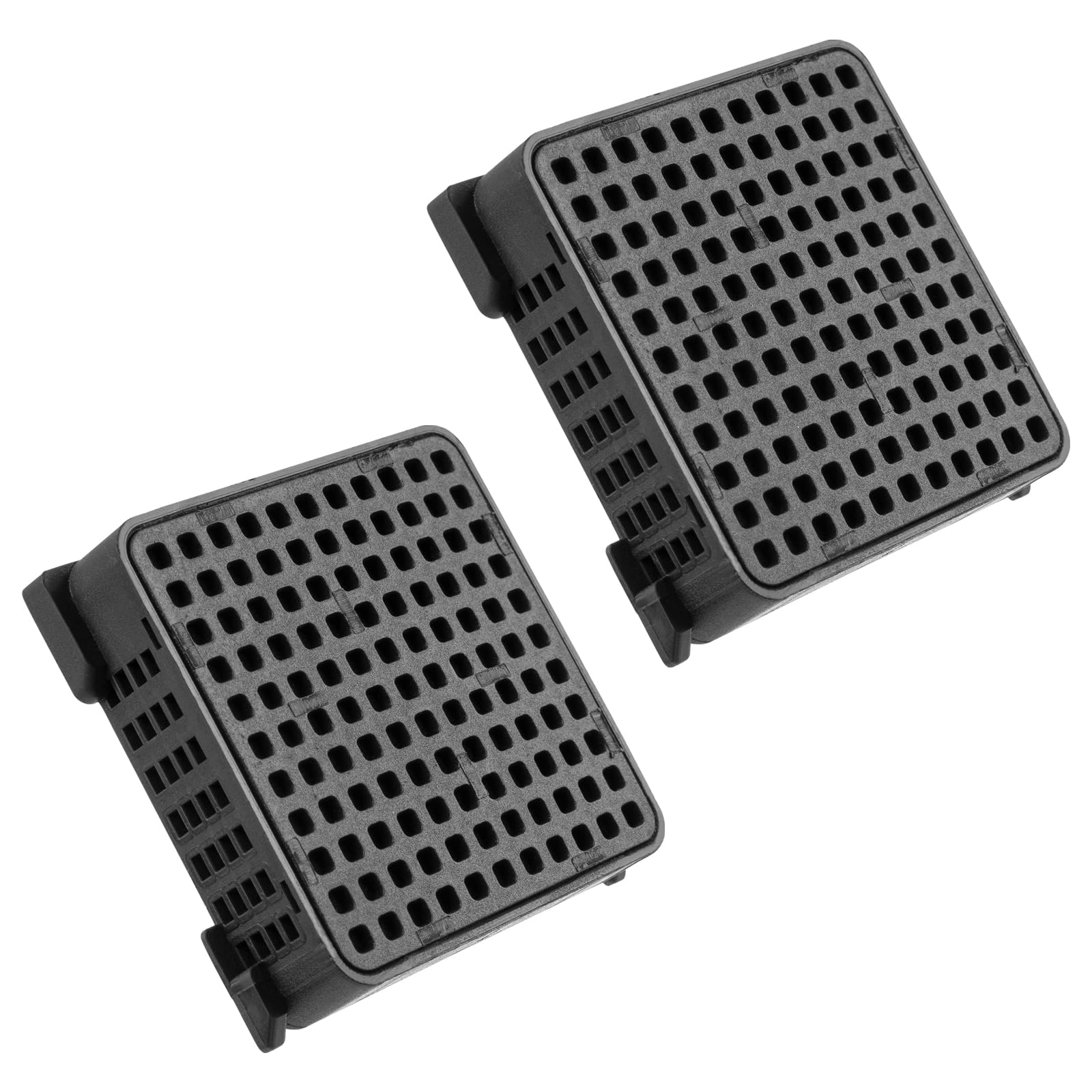 Lot de 2 filtres à charbon actif pour réfrigérateur Liebherr 9096989 9882460 988246000 Fresh Air 7440021-00 avec charbon actif pour réfrigérateurs (trou carré noir, 2 pièces)