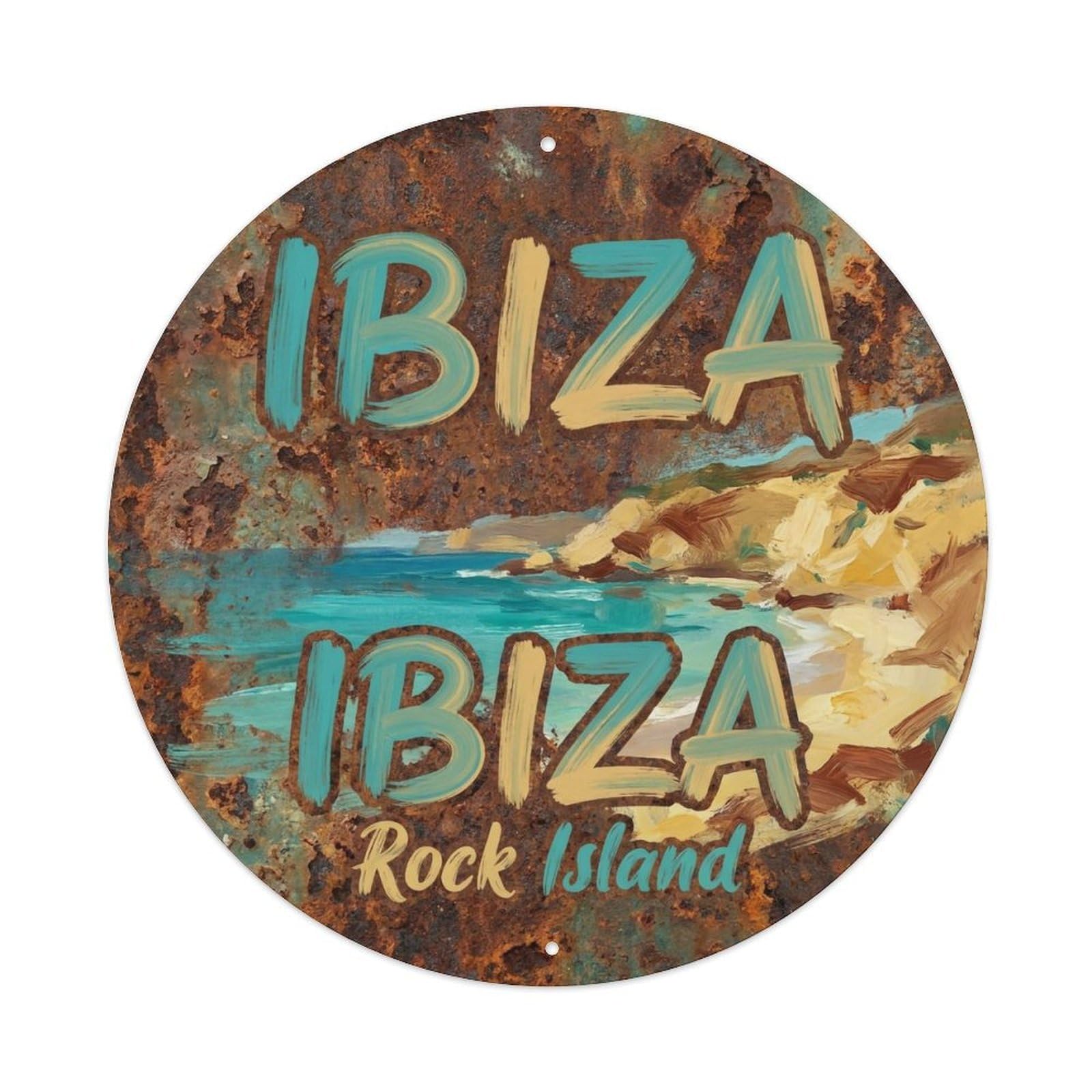 Vintage Travel Ibiza Spain Legacy Metal Tin Sign