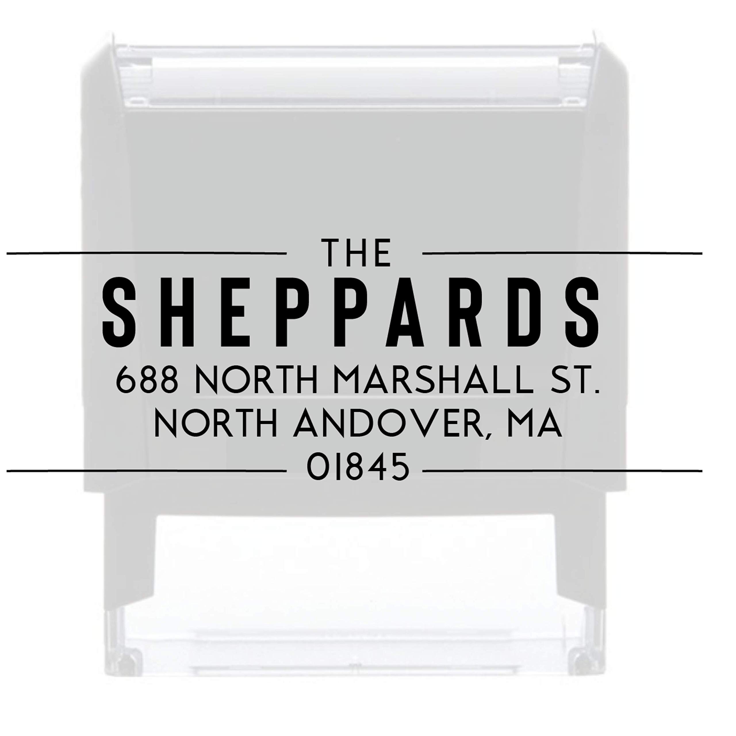 Custom Return Address Stamp | Calligraphy Stamp | Personalized | Self-Inking Return Address Stamper | Wedding Stamp | (Self Inking)