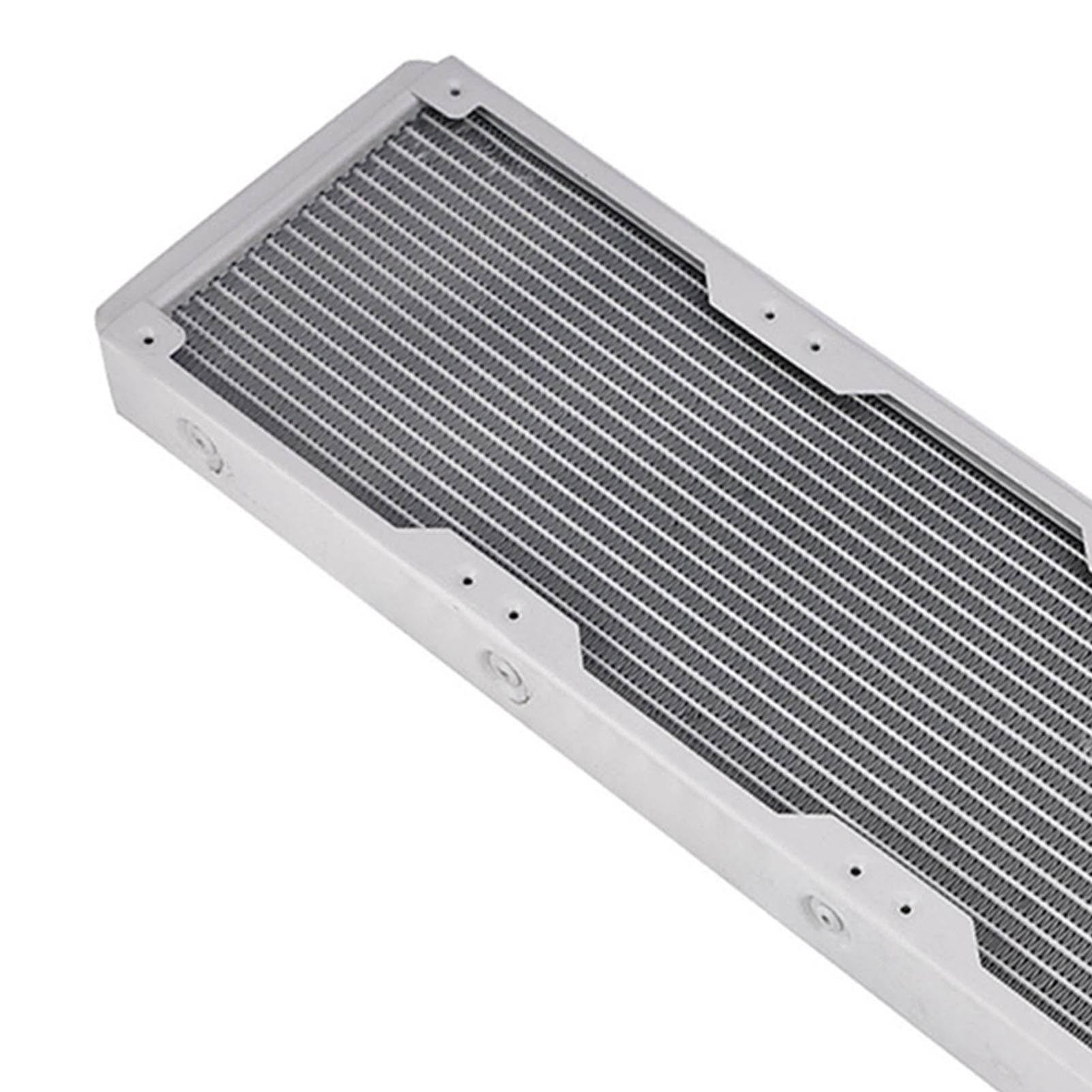 Radiatore in alluminio Dissipatore di calore Computer Raffreddamento ad acqua Scambiatore di calore liquido Bianco (360 mm)
