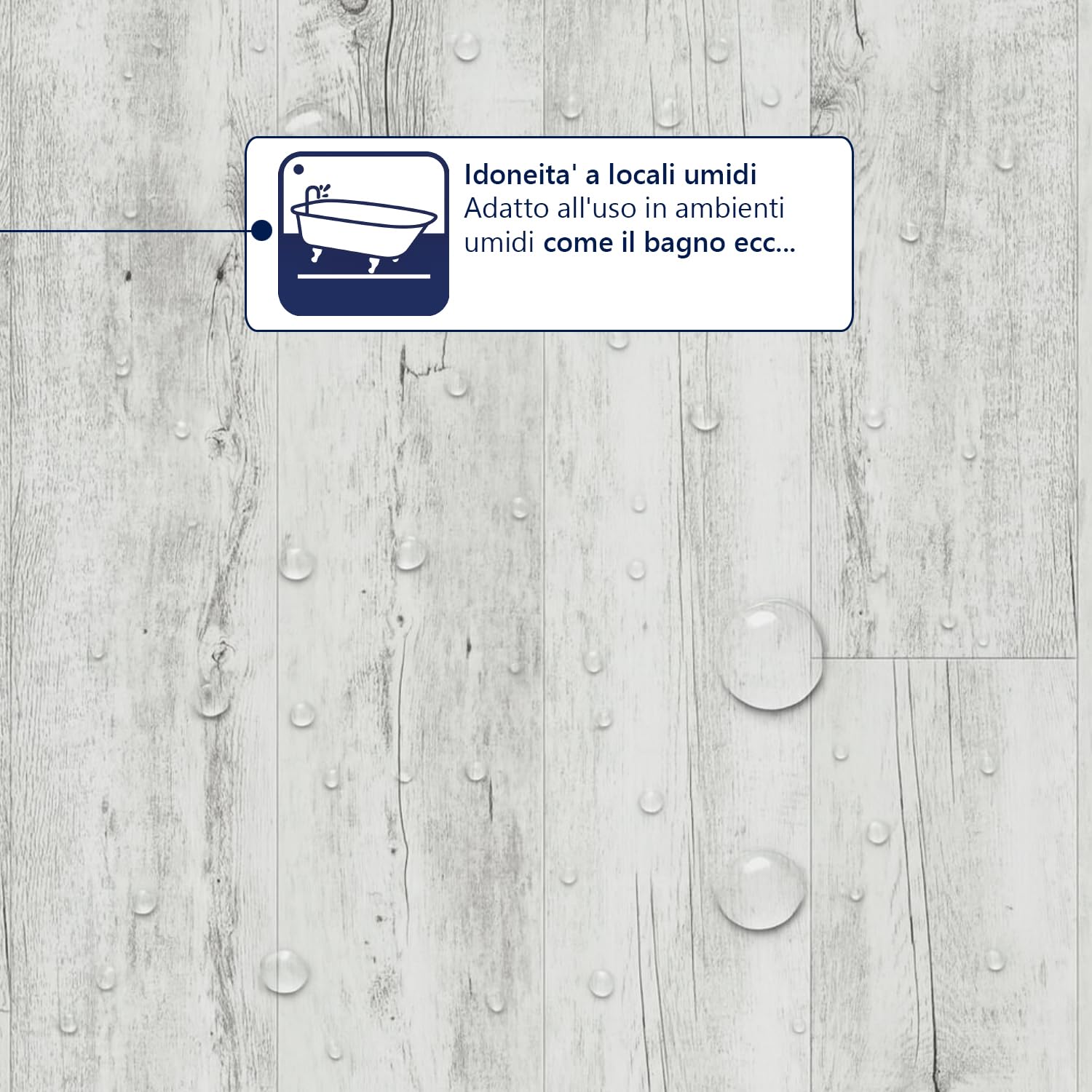 MASTERBRICO Pavimento PVC Adesivo Effetto Legno - Listoni 15,2 x 91,4 cm - Spessore 2.0 mm, Finto Parquet Laminato per Interni - Impermeabile, Facile da Installare - Confezione 2.20mq