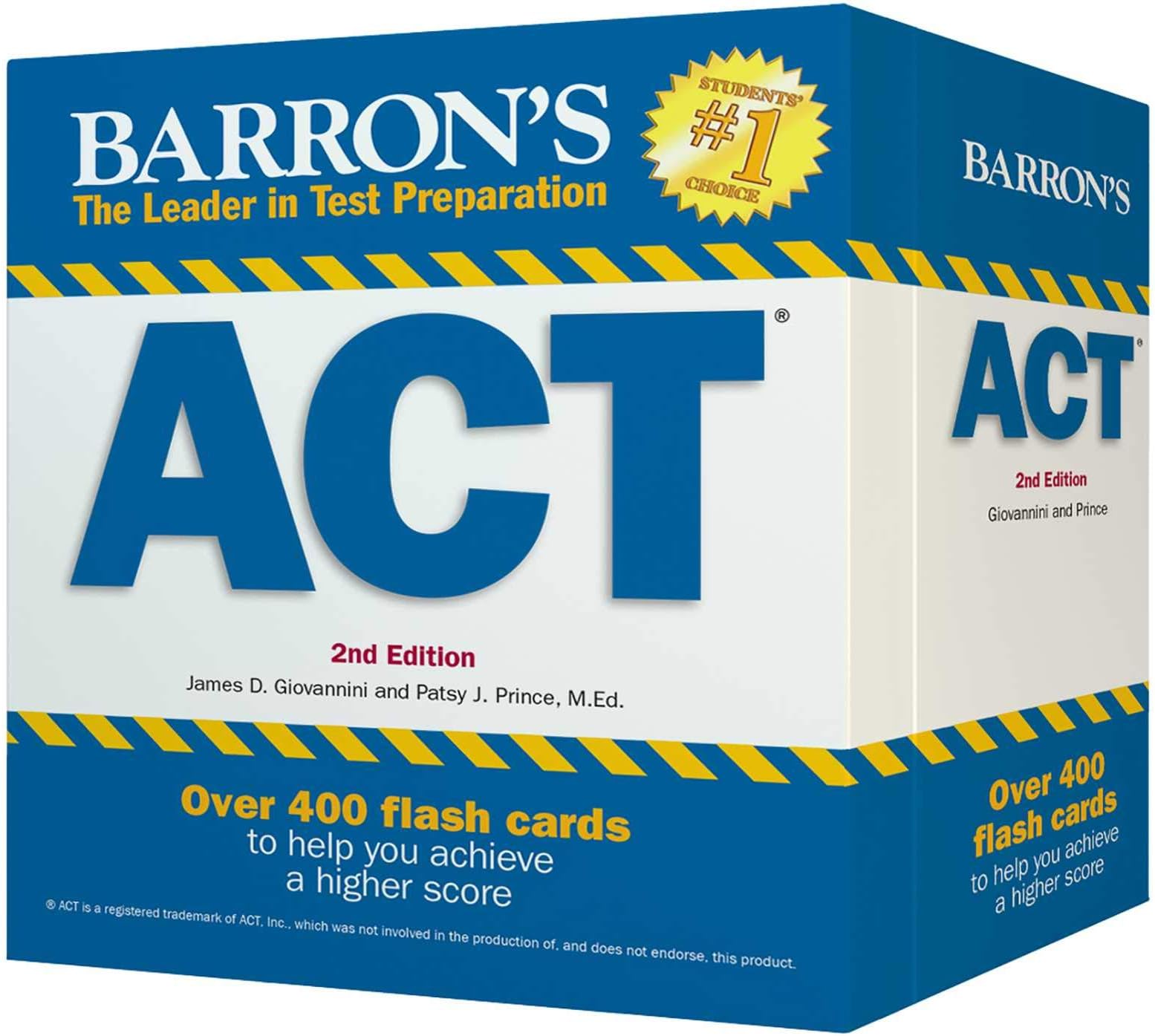 Barron's ACT Flash Cards: 410 Flash Cards to Help You Achieve a Higher Score (Barron's Test Prep)