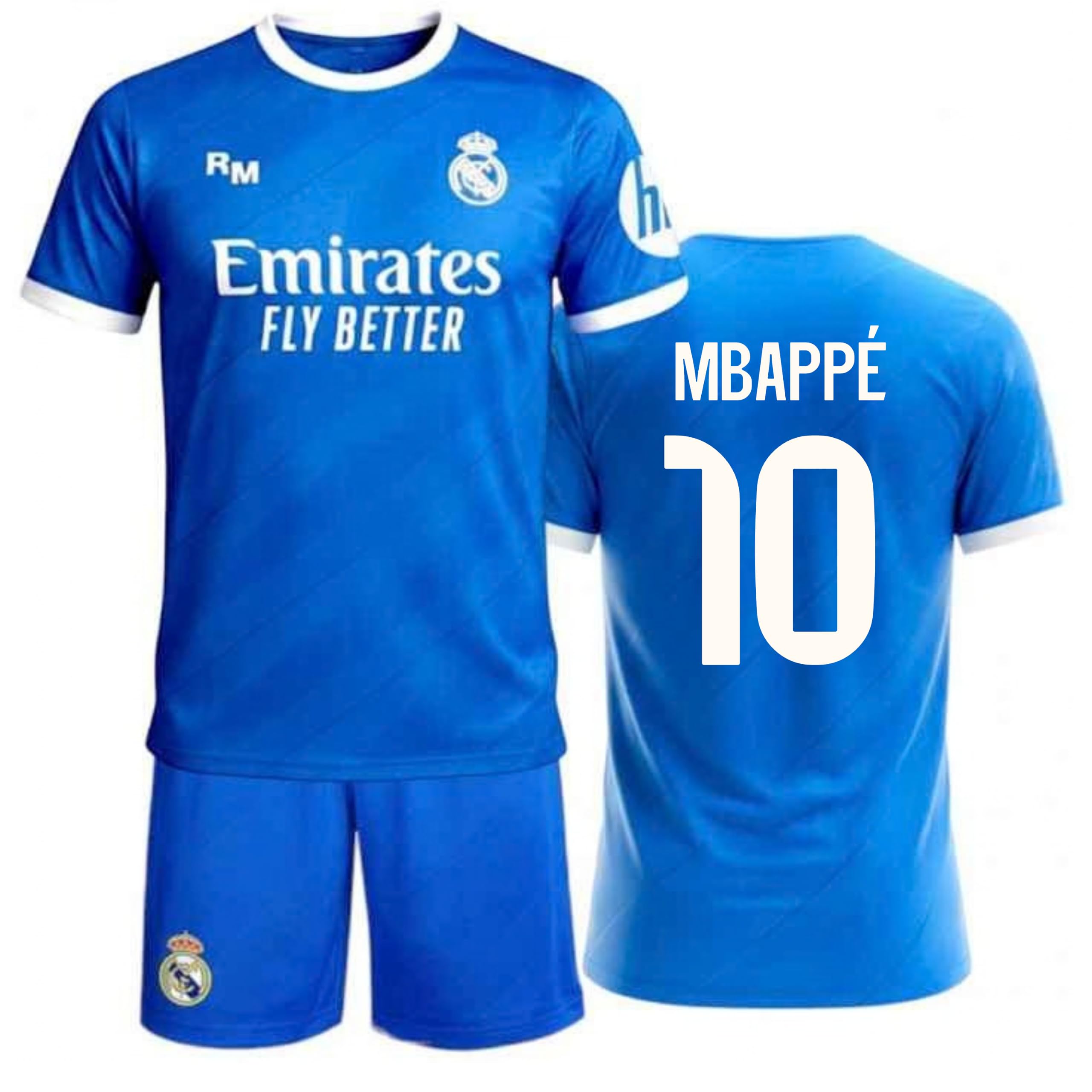 Real Madrid Camiseta Segunda Equipación 2026-2027 Réplica Oficial Infantil Mbappé - Variación por Edad
