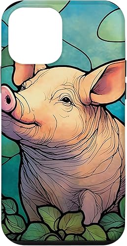iPhone 12 mini Pig Stained Glass Case