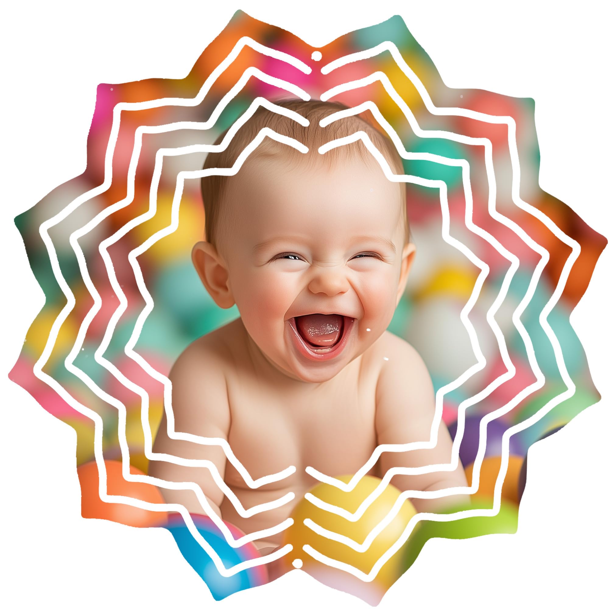 echomerx 5-Pack Sublimation Wind Spinner Blanks 8