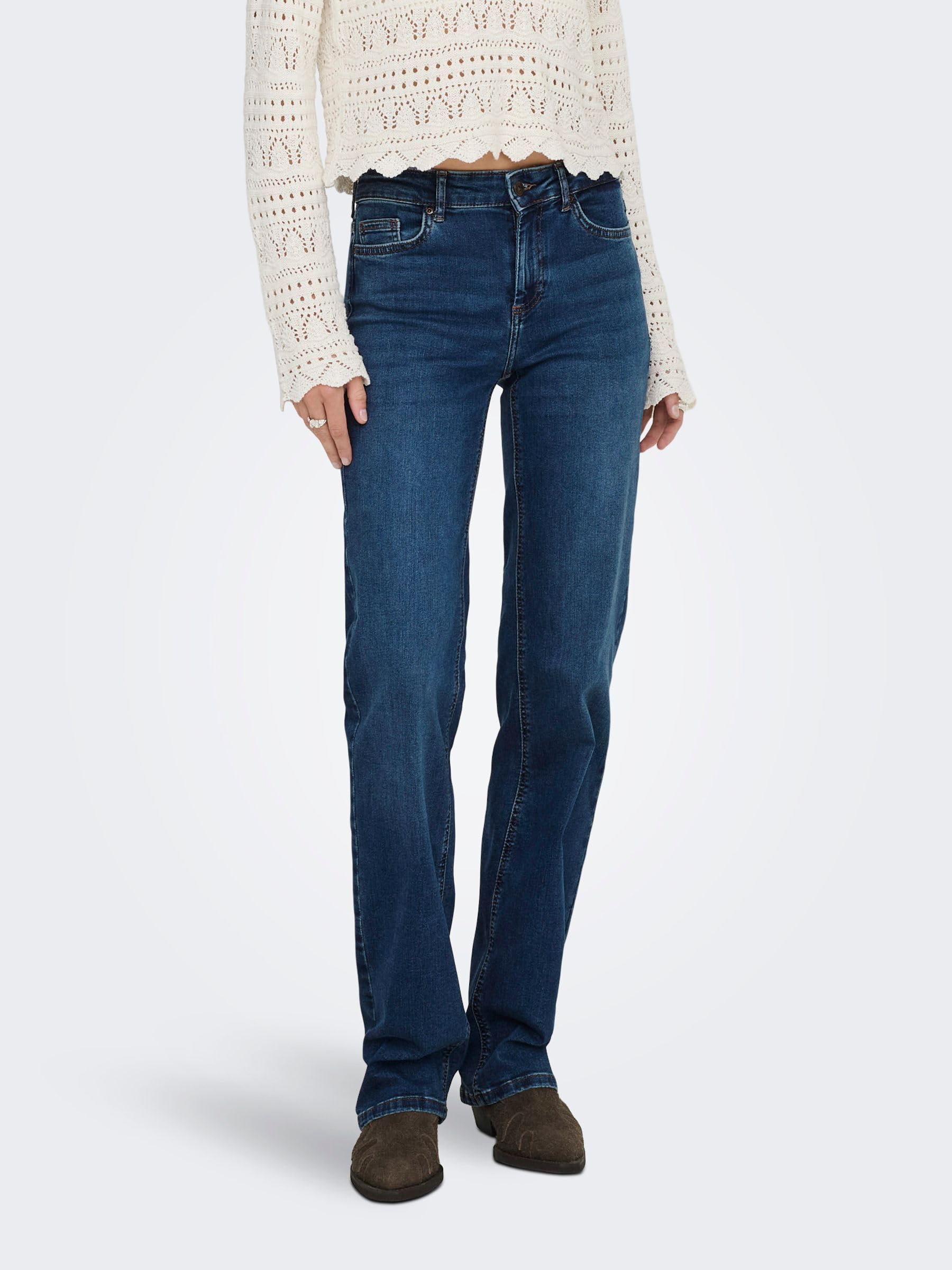 ONLY Straight Fit Jeans ONLBLUSH Mid Waist Straight Fit Jeans