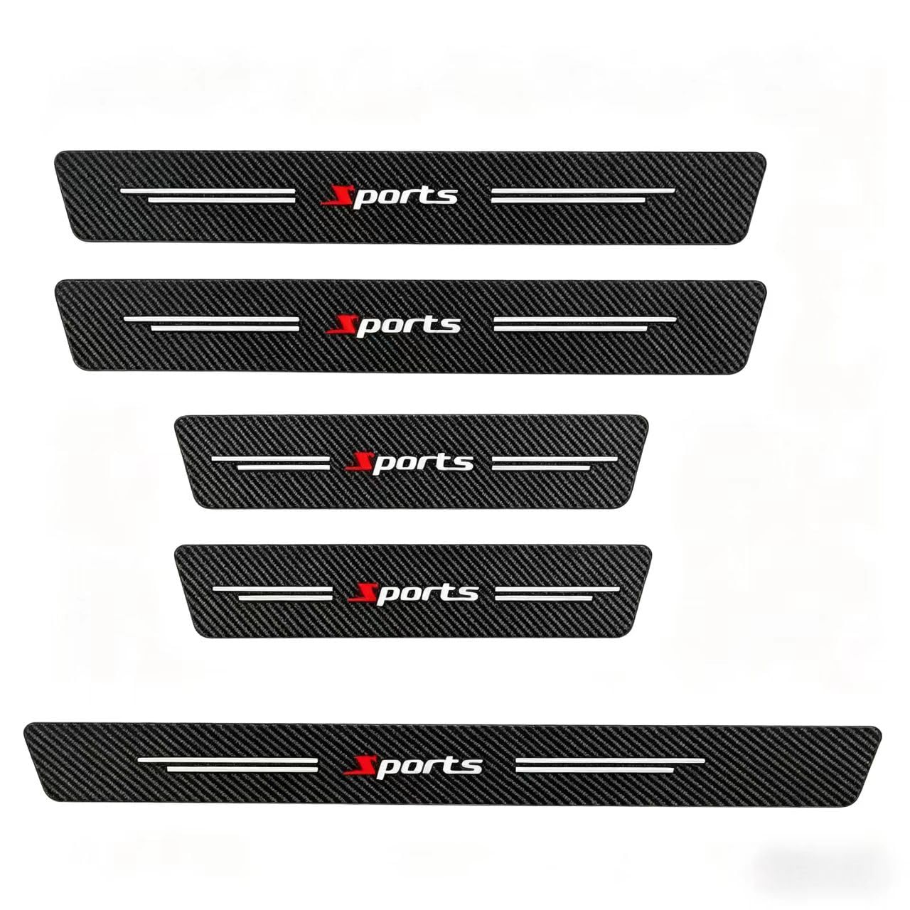 CHOUGONSI 5 Pcs Door Sill Protectors for Opel Grandland XGrandland A18 I 2017-2024, Threshold Guard Kick Plates Welcome Pedal Protection Film Self-Adhesive Auto Styling