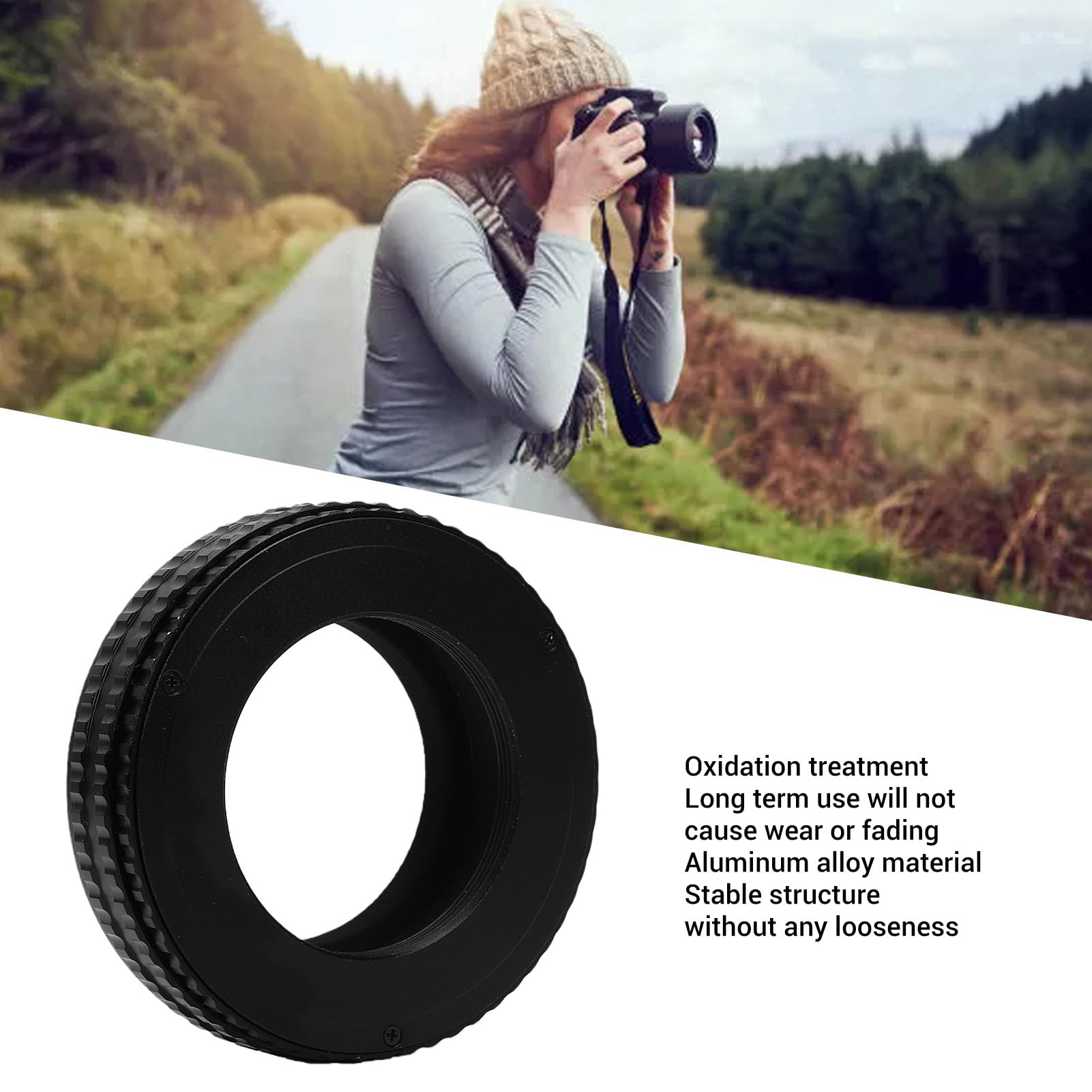 Adattatore per Obiettivo da M42 a NEX, Tubo di Prolunga in Lega di Alluminio per Fotocamera Mirrorless NEX, Attacco E, per NEX7 6 5N 5 C3 3 E Altri, 17-31 mm