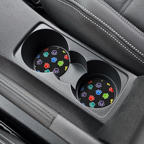 Miniatura 6 de AUCELI Paquete de 2 posavasos para automóvil, portavasos universales para vehículos, 2.75 pulgadas, antideslizantes, a prueba de golpes, almohadilla