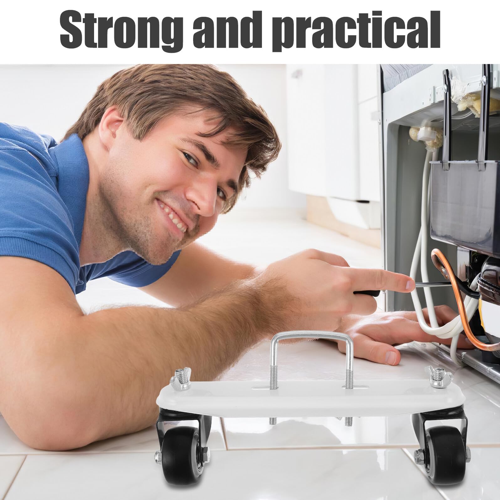 Soporte del Radiador con Ruedas Giratorias de Doble Cojinete Base Antideslizante para Radiadores Eléctricos Soporte para Piso de Radiador para Sala de Estar