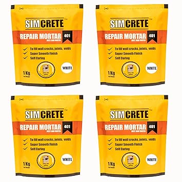 401W White Cement Crack Filler - Bundle of 4