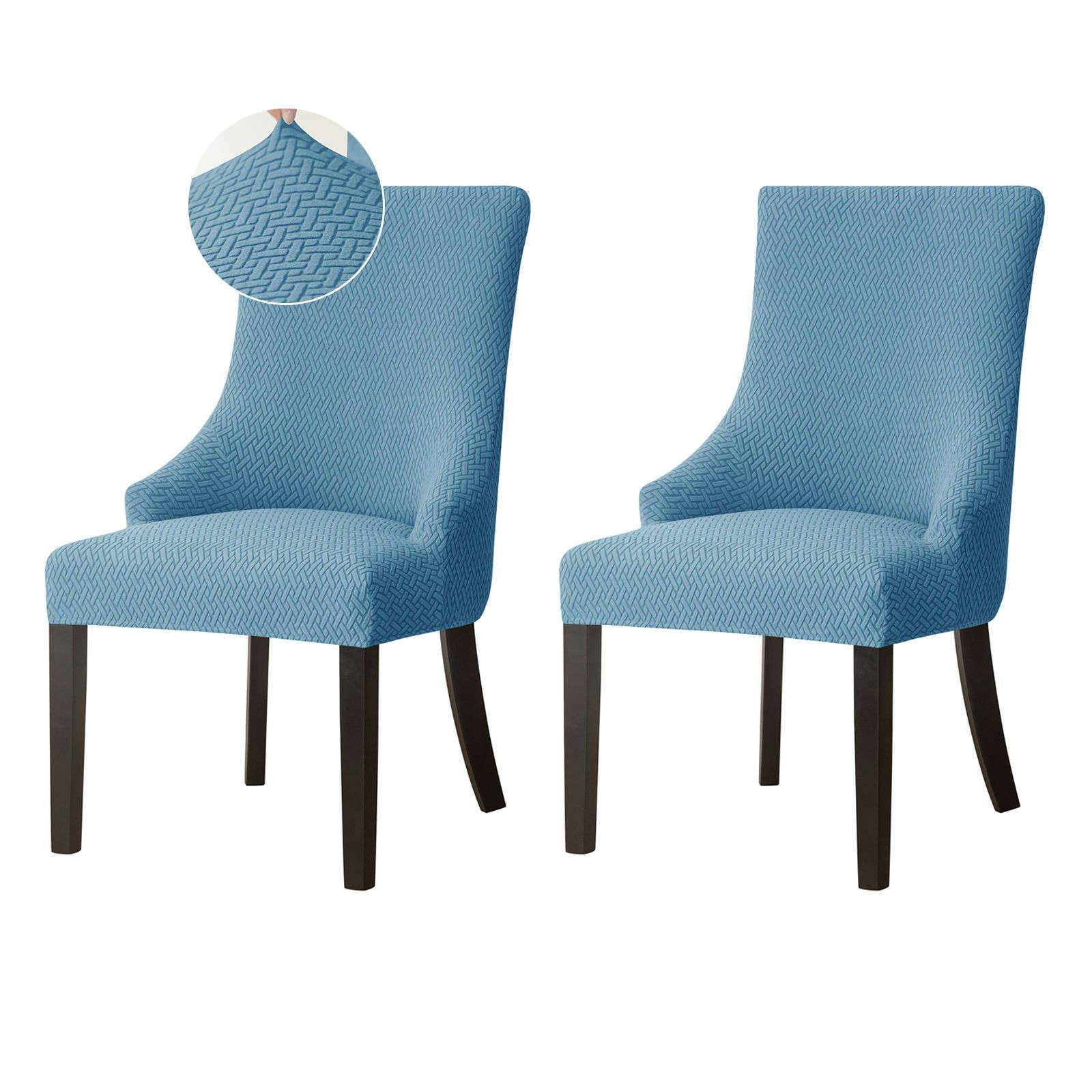 Housse de fauteuil à oreilles extensible lavable pour protéger vos chaises des taches