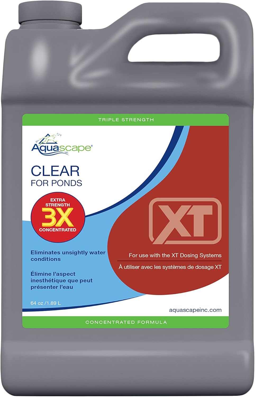 Aquascape 3X Clear Water Treatment for Smart Pond Dosing System XT, 64 oz. / 1.89L, 40034