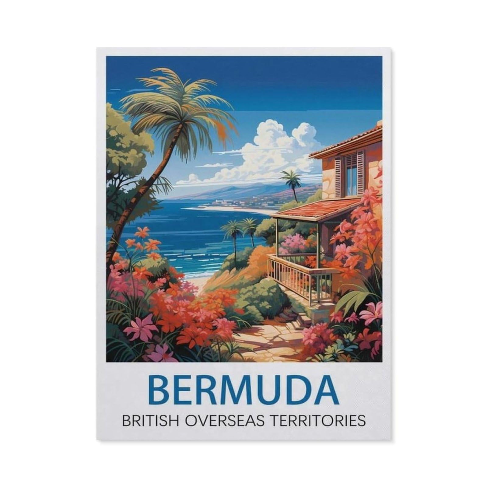 Metal Sign Tin Sign，Bermuda(30x40cm）